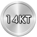 14 KT White Gold